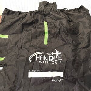 Black Stockyfy Car Seat Travel Aircraft Storage Bag
